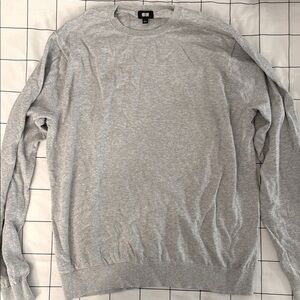 Uniqlo Gray Crew Neck Sweater